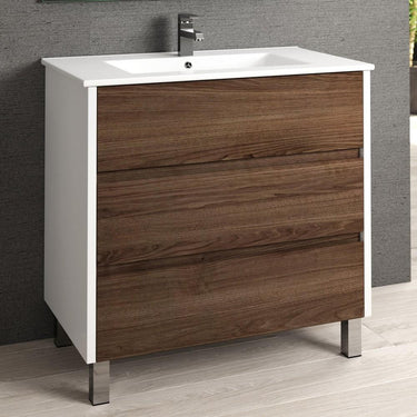 Eviva Majesty 32″ Bathroom Vanity with White Integrated Sink Vanity Eviva